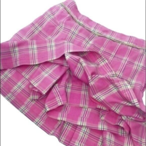 Lilly Pulitzer pleated plaid skort side zip size 2 - Picture 4 of 6